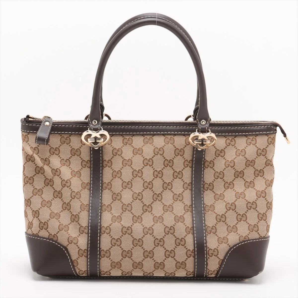 ■美品 グッチ GGキャンバスラブリー 257069 ハンドバッグ