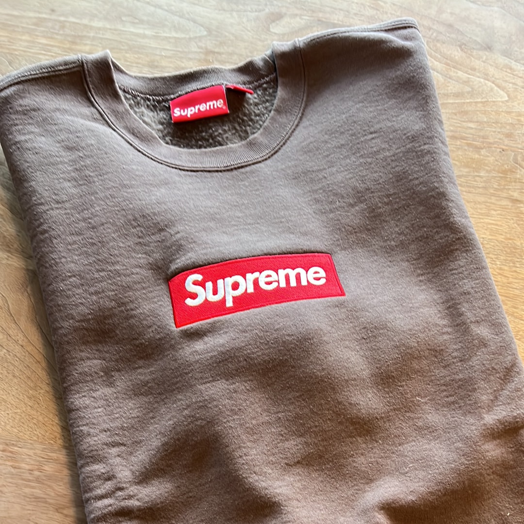 Supreme Box Logo Crewneck "Brown" (22FW)