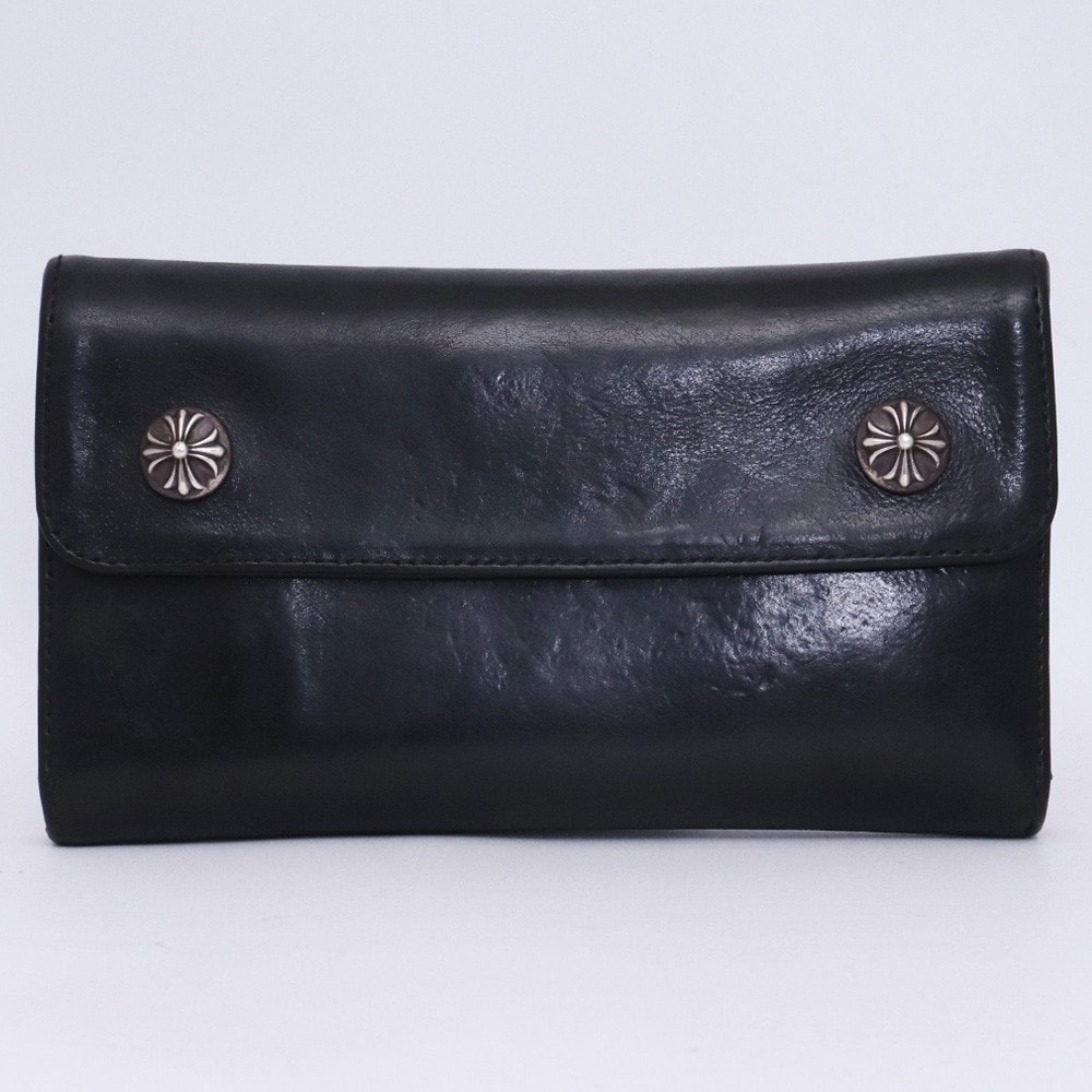 Chrome Hearts Wave Wallet Leather "Black"