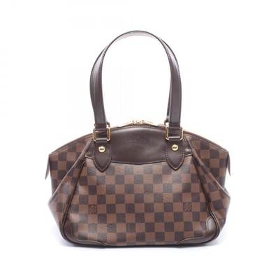ルイ・ヴィトン LOUIS VUITTON ヴェローナPM ショルダーバッグ バッグ PVCコーティングキャンバス レザー ダミエ エベヌ レディース ブラウン系 N41117 【中古】