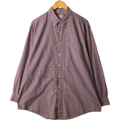 古着 80~90年代 ブルックスブラザーズ Brooks Brothers MAKERS ギンガムチェック 長袖 ボタンダウンチェックシャツ USA製 メンズXL相当 ヴィンテージ/eaa594532