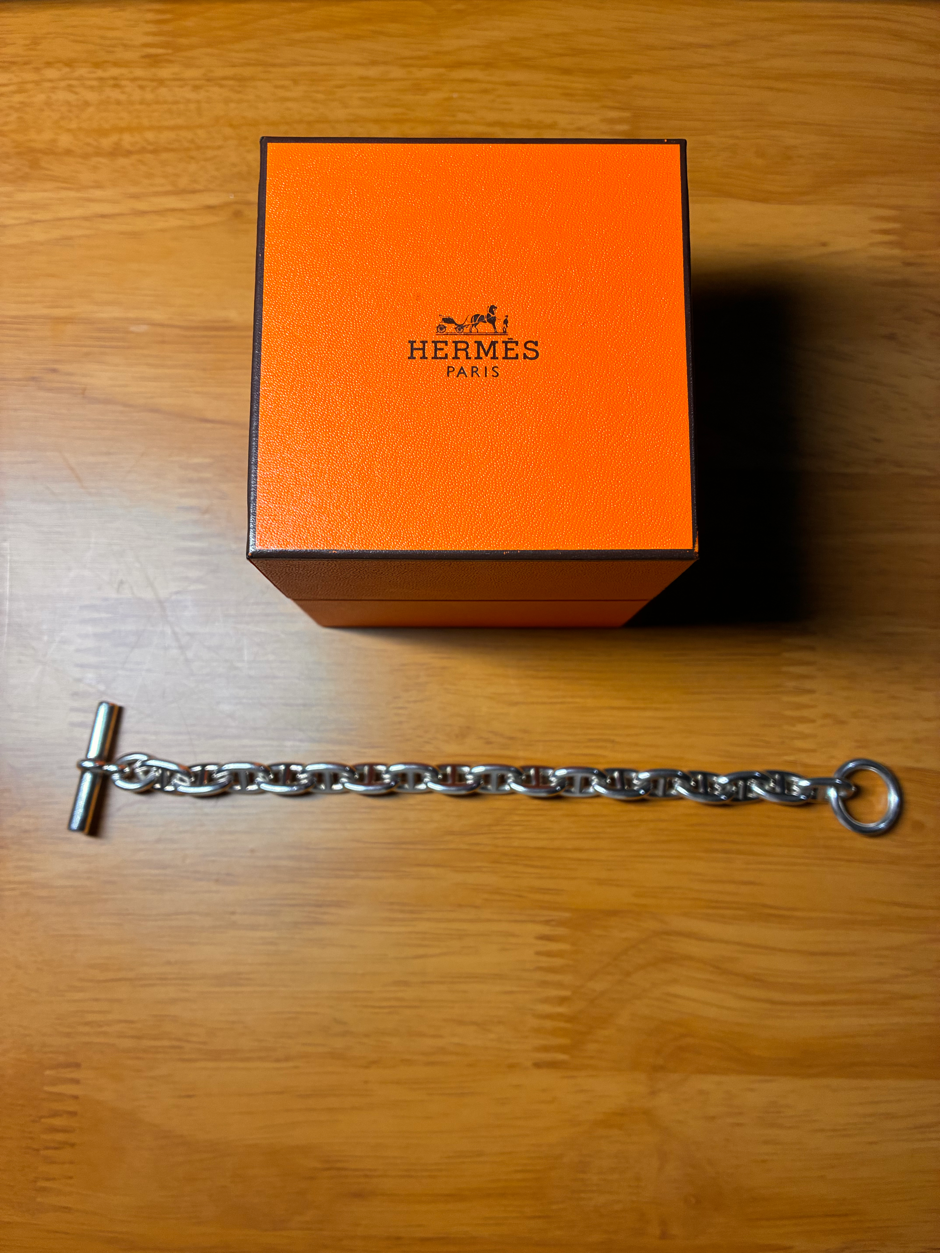 Hermes Chaine D'ancre MM Bracelet "Silver"