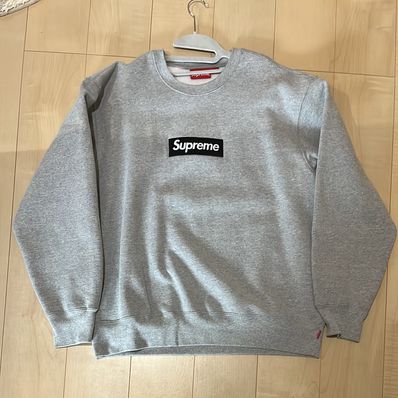 Supreme Box Logo Crewneck "Heather Grey" (22FW)