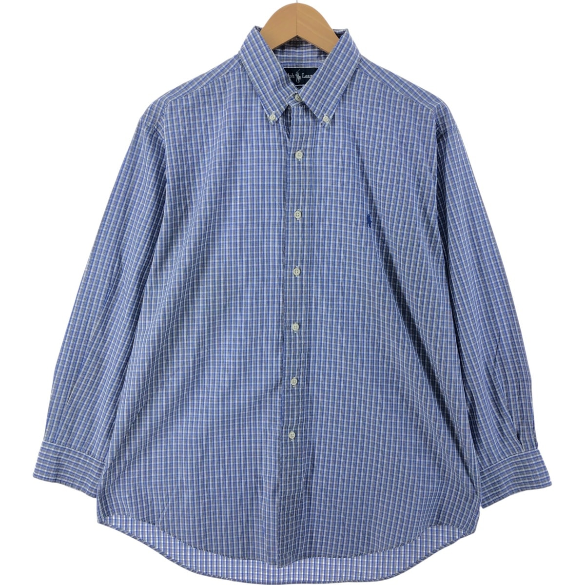 古着 ラルフローレン Ralph Lauren YARMOUTH 長袖 ボタンダウンチェックシャツ メンズL相当/eaa534751