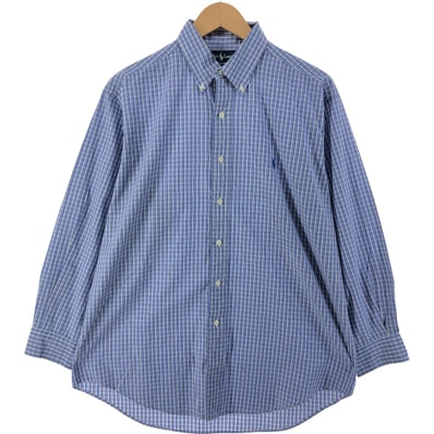 古着 ラルフローレン Ralph Lauren YARMOUTH 長袖 ボタンダウンチェックシャツ メンズL相当/eaa534751