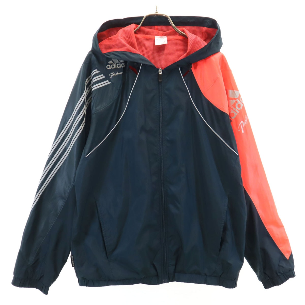 adidas アディダス ウインドブレーカー M ネイビー ジャケット 裏メッシュ