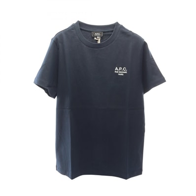 アーペーセー A.P.C. COHBU ロゴ刺繍 半袖Tシャツ 衣料品 トップス コットン メンズ レディース ネイビー系 M26388COHBUTIQXL 【新品】