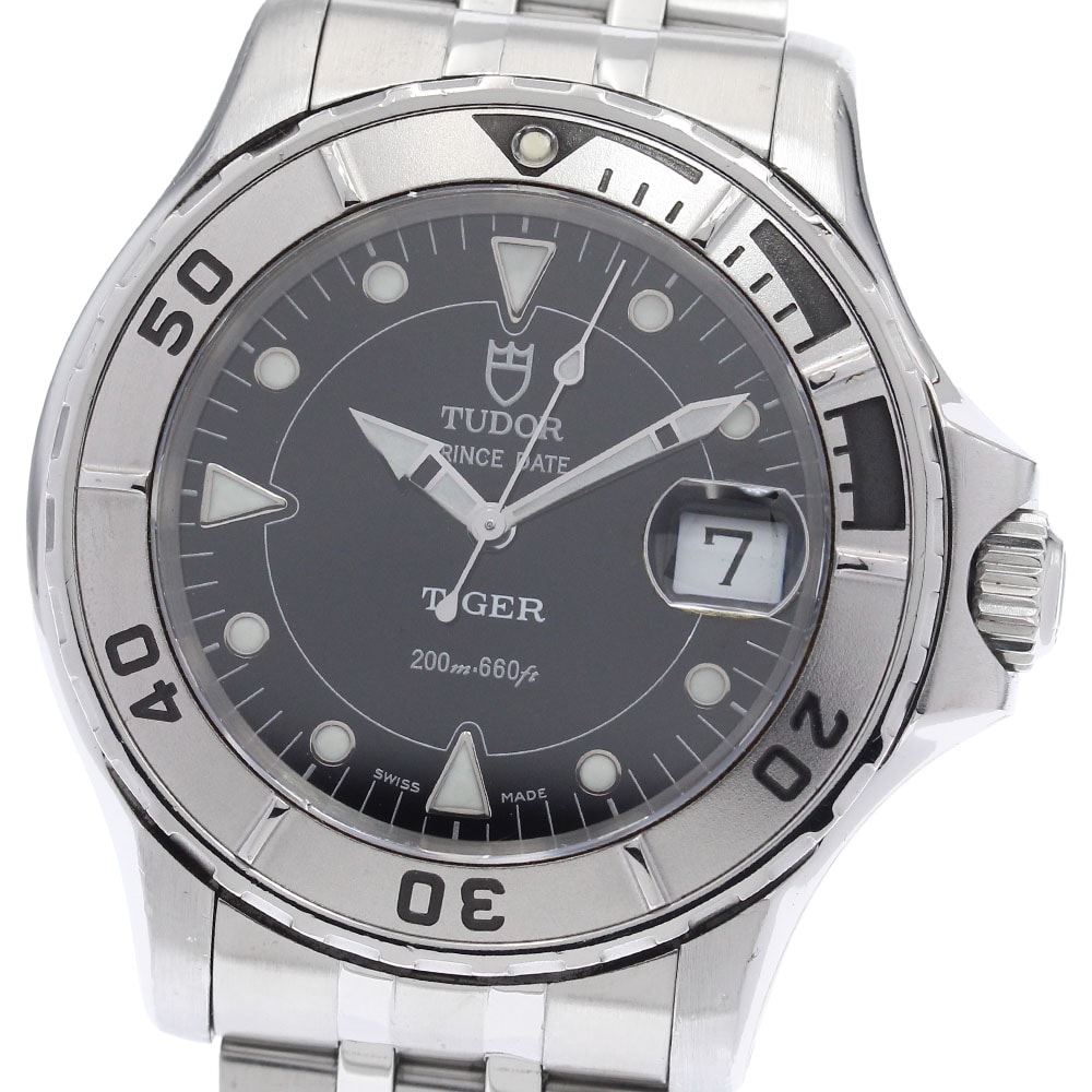 チュードル プリンスデイト ハイドロノート タイガー メンズ 【中古】