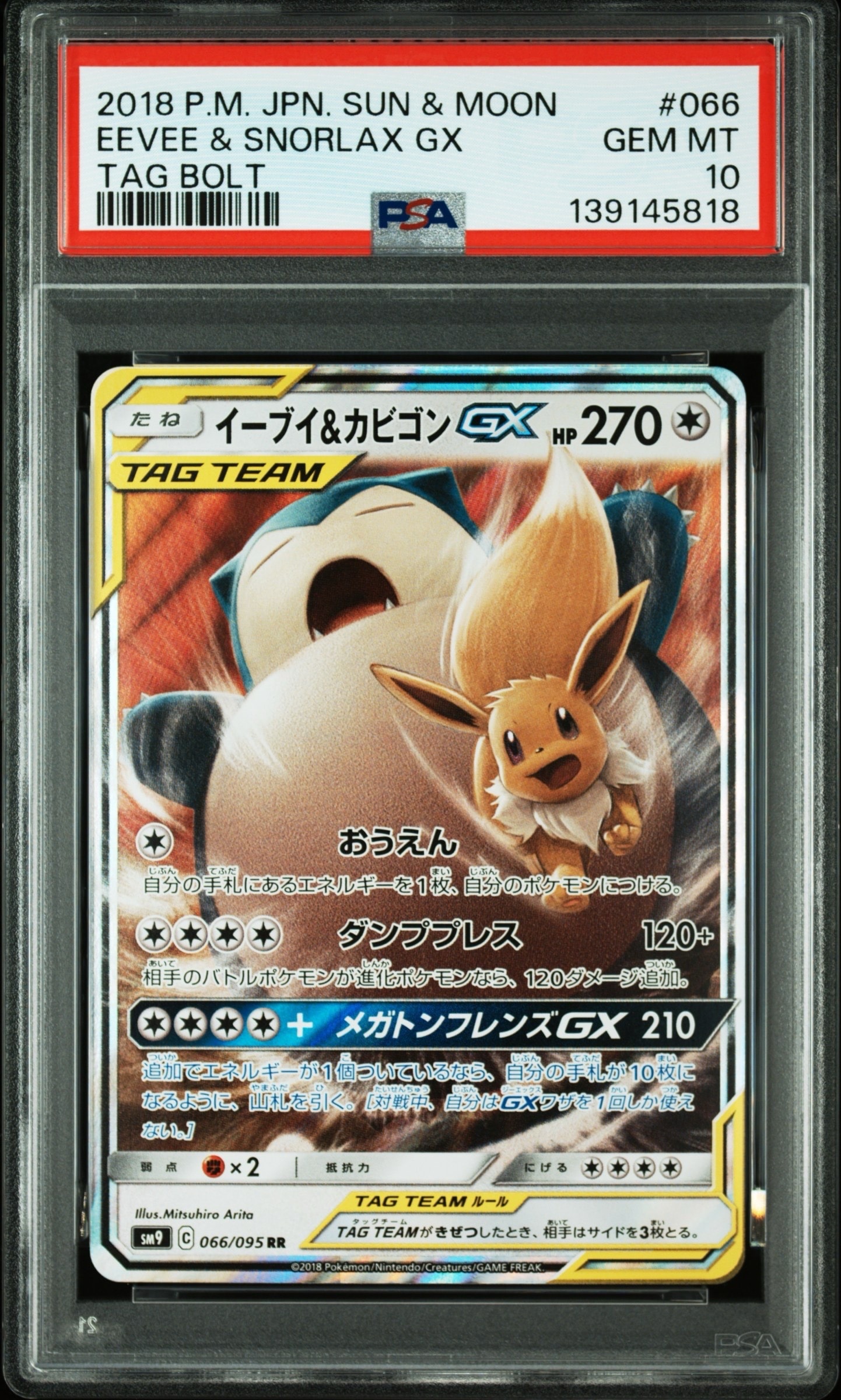 イーブイ&カビゴンGX RR [SM9 066/095](拡張パック「タッグボルト」)