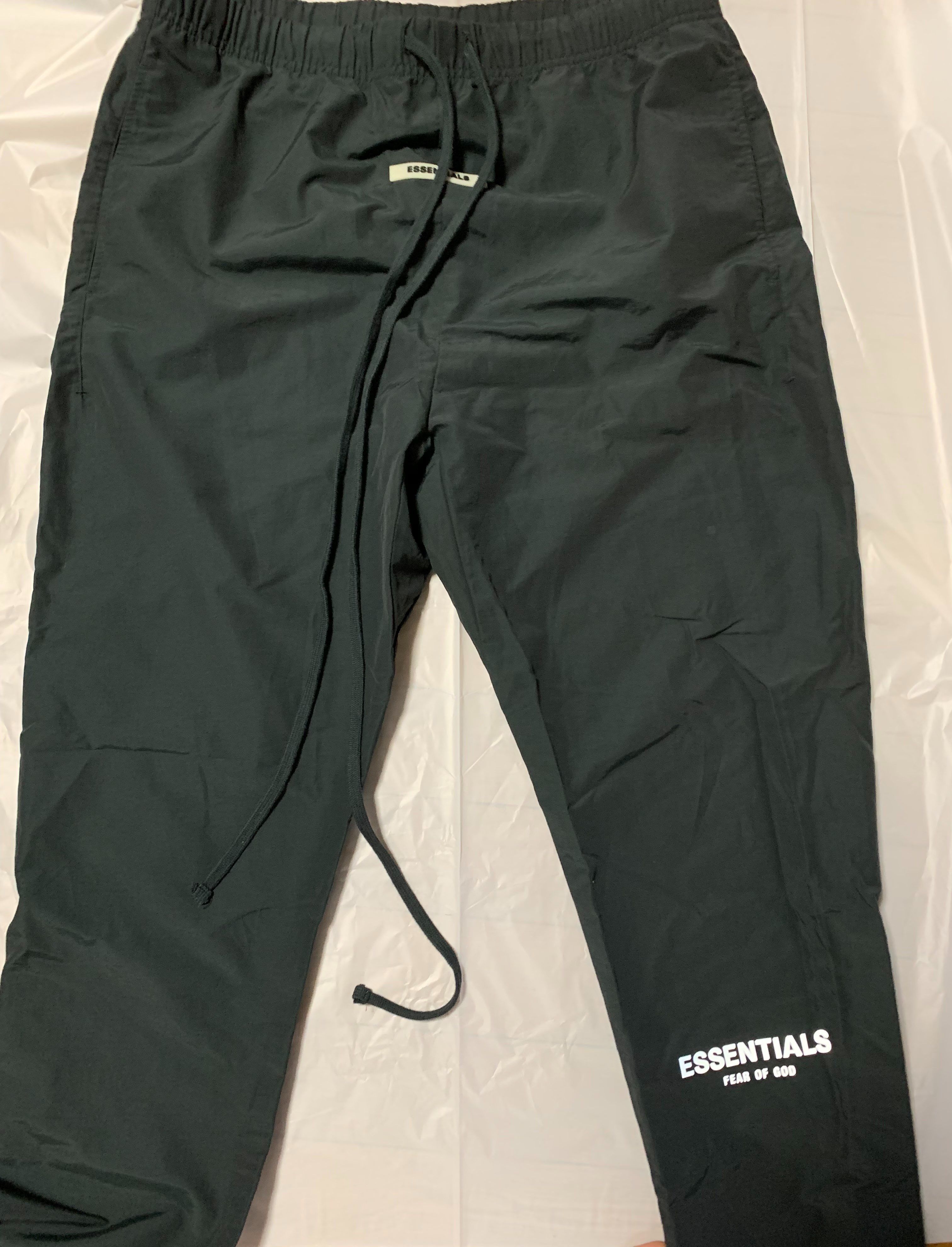 FEAR OF GOD ESSENTIALS Nylon Track Pants "Black"