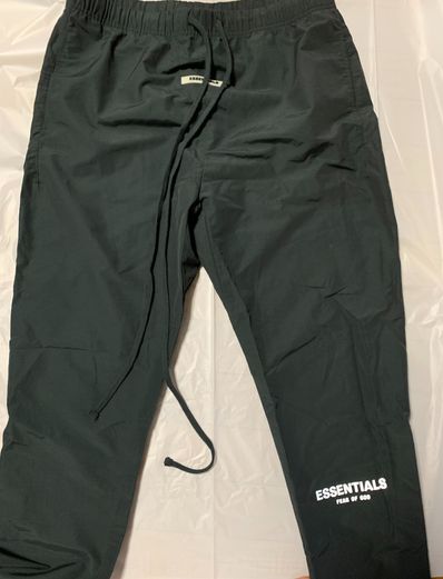 FEAR OF GOD ESSENTIALS Nylon Track Pants "Black"