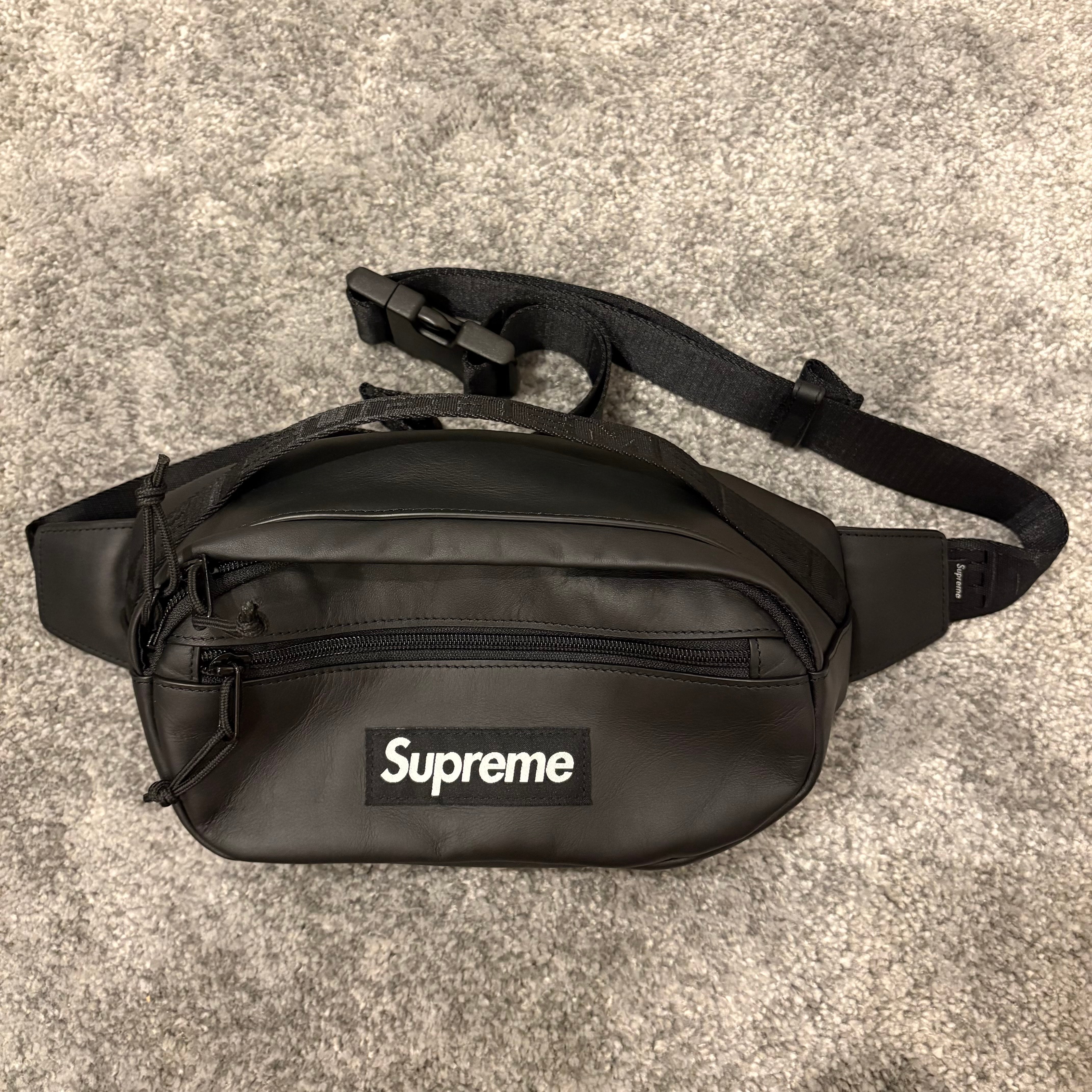 Supreme Leather Waist Bag 