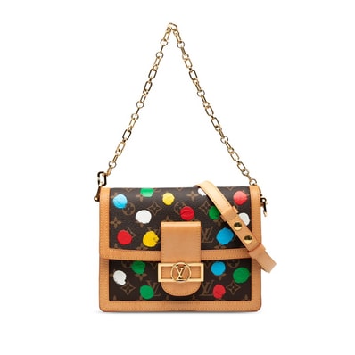 Louis Vuitton x Yayoi Kusama Dauphine MM Monogram Painted Dots