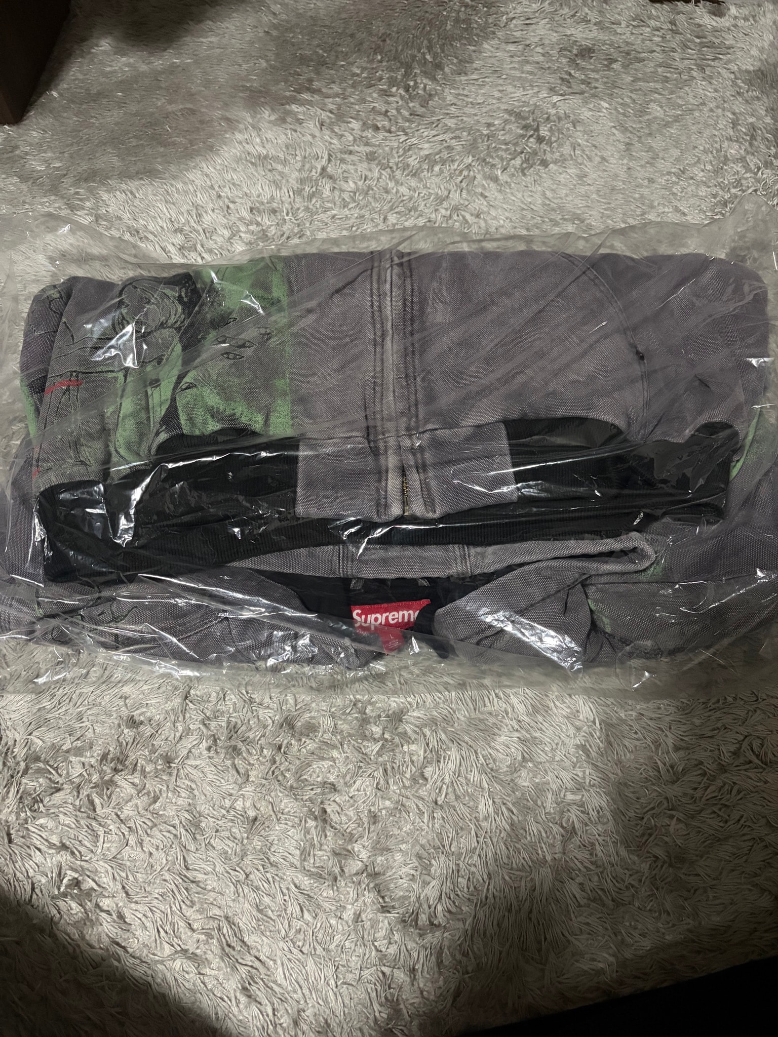 Supreme Rita Ackermann Hooded Work Jacket "Grey"