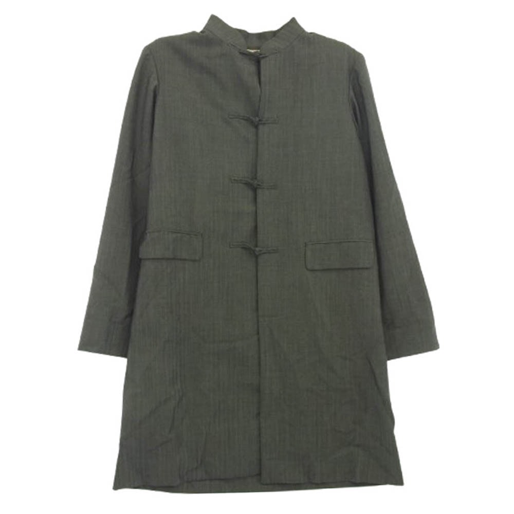 COMME des GARCONS HOMME PLUS コムデギャルソンオムプリュス ジャケット 13SS PK-J094 POOR KING期 バックスタッズ チャイナ コート グレー系 シルバー系 M【中古】