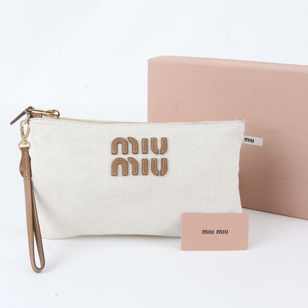■極美品 ミュウミュウ5RM030 クラッチ バッグ