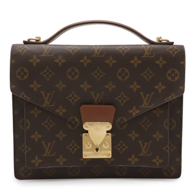 ルイ・ヴィトンモンソー28 モノグラム M51185 ハンドバッグ メンズ