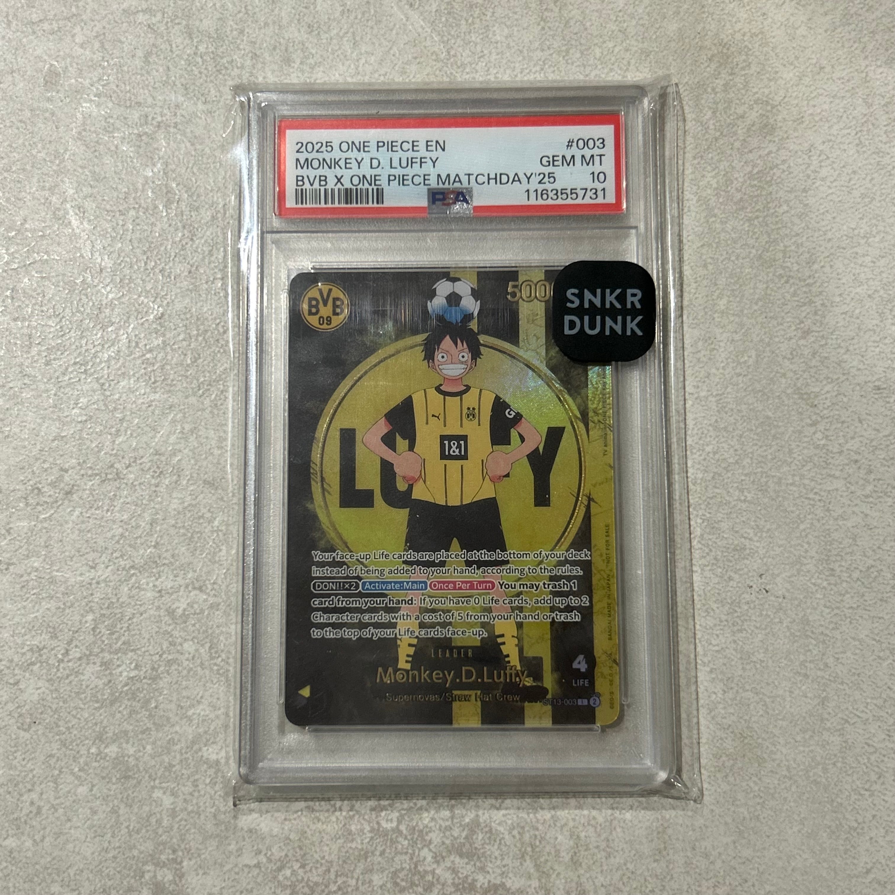 モンキー・D・ルフィ L [ST13-003]【英語版】(プロモーションカード「ボルシアドルトムント × ONE PIECE マッチデー 2025」)