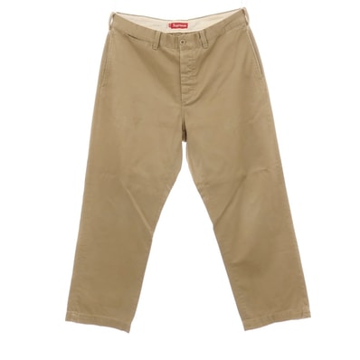 【中古】シュプリーム Supreme Chino Pant コットン チノパンツ ベージュ【サイズ34】【メンズ】