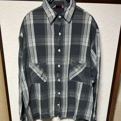 SAINT Mxxxxxx Frannel Shirt "Black/Gray"