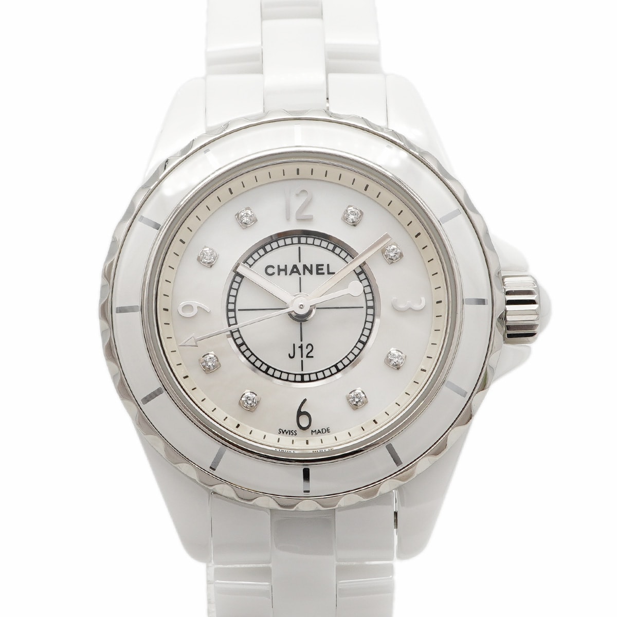 ★SALE【6wdc0193】シャネル J12 H2570 白文字盤【中古】腕時計 レディース