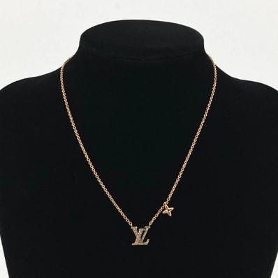 LOUIS VUITTON(ルイ・ヴィトン) LV アイコニック ストラス付 M00596 ネックレス ゴールド