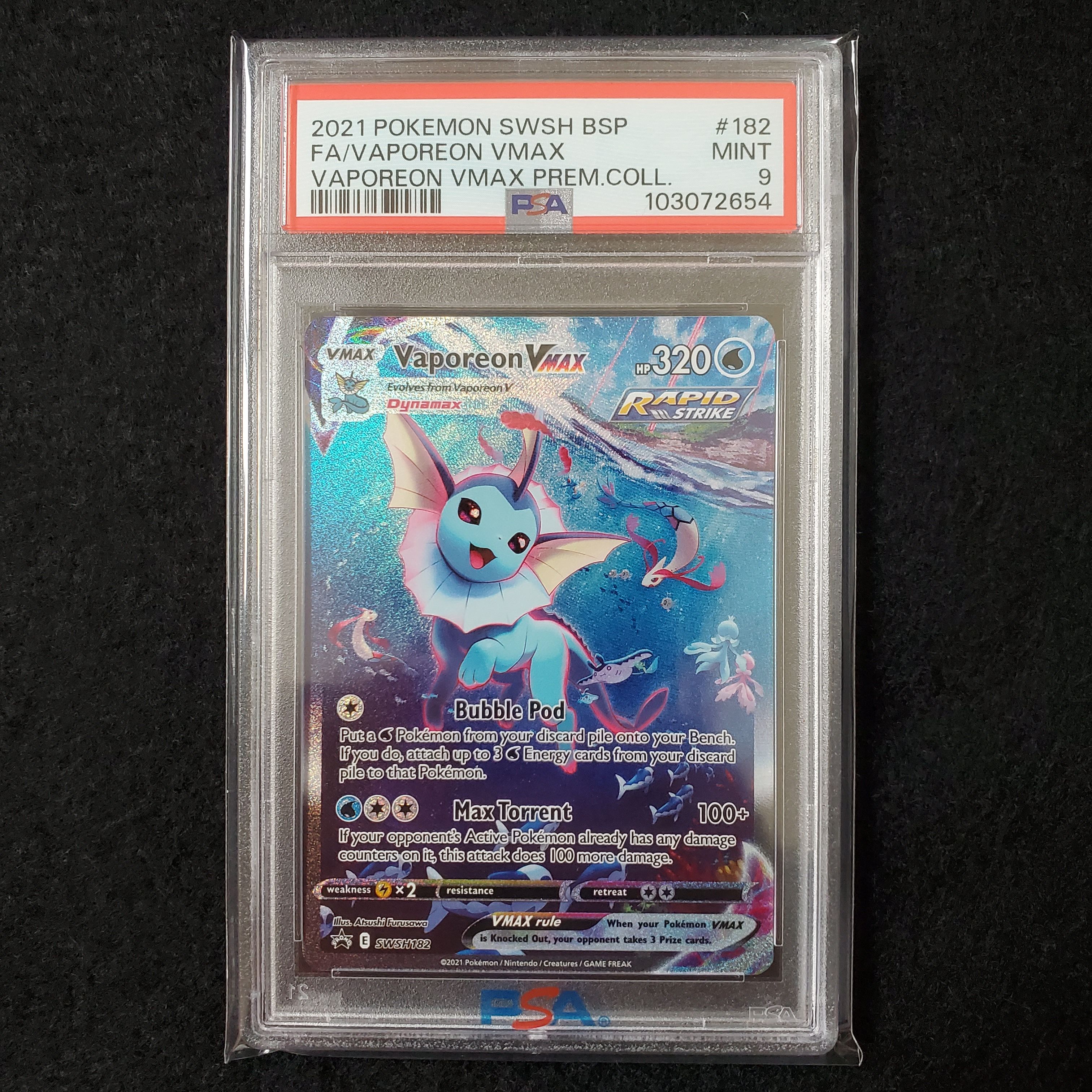 ポケモン - シャワーズVMAX P [SWSH182]【英語版】正規品 ポケカ 英語版 正規品 シャワーズVmax SA ポケモンカード 海外版