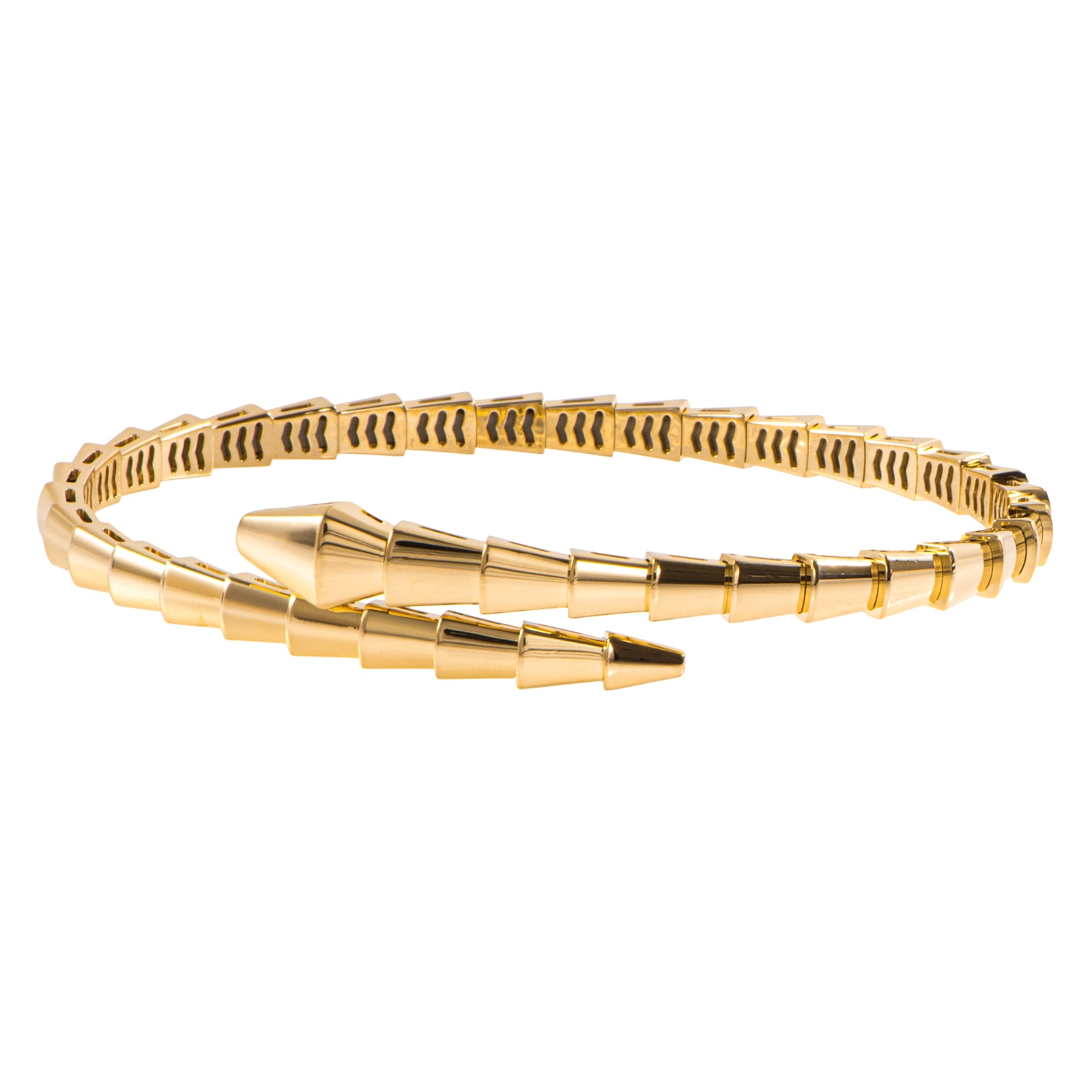 BVLGARI ブルガリ セルペンティ ヴァイパー バングル 360718 ブレスレット K18YG ゴールド【中古】