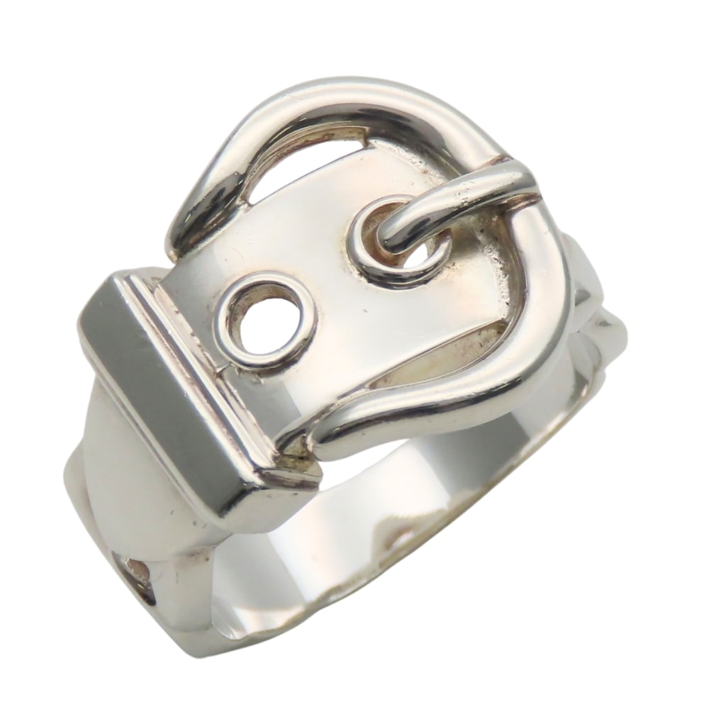 【中古】 エルメス リング・指輪 ディアンヌ 53 シルバー925 約6.5g シルバー ベルト オシャレ アクセサリー レディース 女性 HERMES