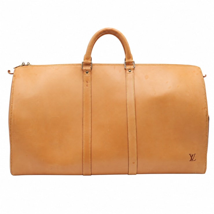 LOUIS VUITTON(ルイ・ヴィトン)キーポル60 ヴィンテージ ボストンバッグ トラベルバッグ オールレザー ヌメ革 ブラウン 大容量 メンズ レディース【中古】
