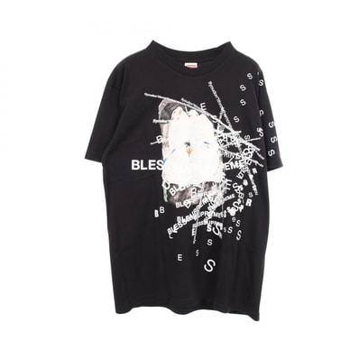 シュプリーム Supreme Supreme × BLESS プリント 半袖Tシャツ 衣料品 トップス コットン メンズ ブラック系 【中古】