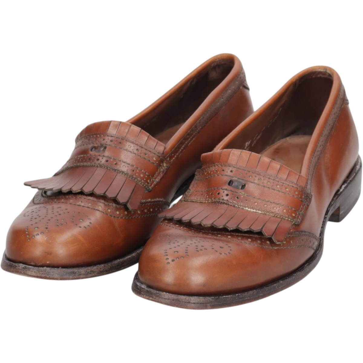 古着 アレンエドモンズ ALLEN EDMONDS BRIDGETON セミブローグ キルトローファー USA製 8 1/2D メンズ26.5cm相当/saa015062