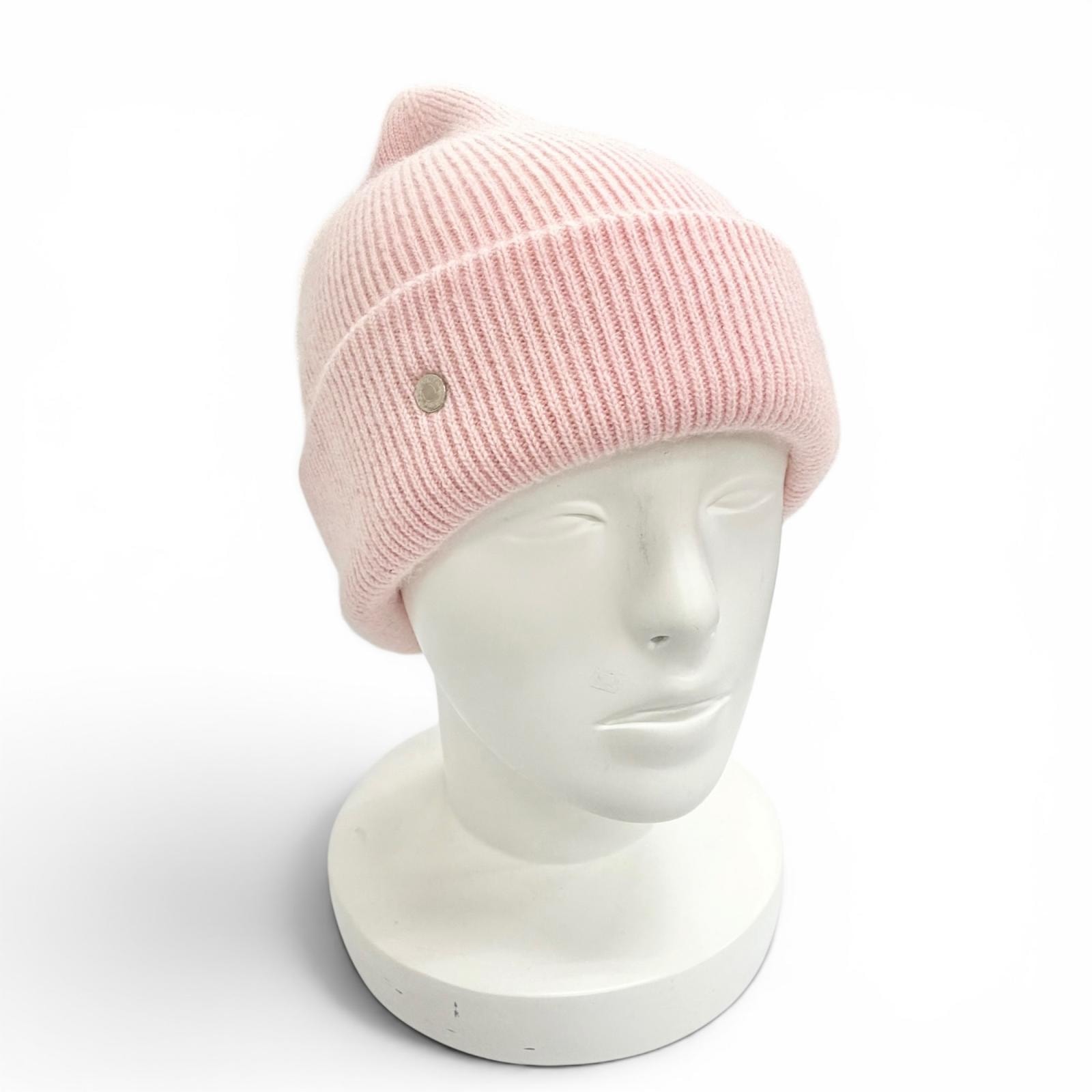 極美品 エルメス ニットキャップ ビーニー リーサ スラローム レディース L