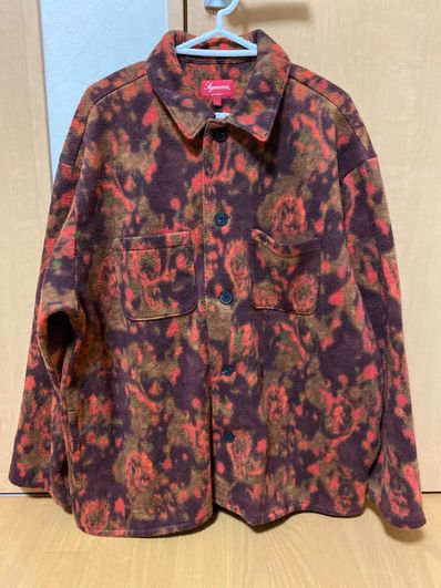 Supreme Paisley Fleece Shirt "Red"