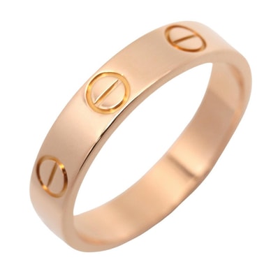 カルティエ CARTIER ミニラブ リング リング・指輪 ジュエリー K18PG(ピンクゴールド) メンズ レディース ゴールド系 B4085200 【中古】