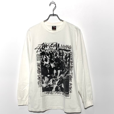 Stussy × Slam Jam 5周年記念 L/S Tee White