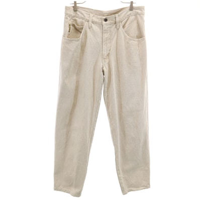 ARMANI JEANS アルマーニジーンズ 90s イタリア製 オールド デニムパンツ W36 ベージュ