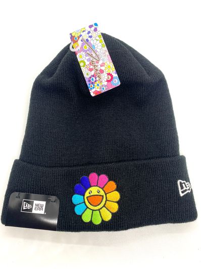 NEW ERA TAKASHI MURAKAMI Basic Cuff Knit FLOWER BLACK "Black"