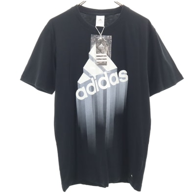 未使用 adidas アディダス 半袖 Tシャツ L ブラック