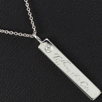 ティファニー ノーツ バー 1P レディースネックレス