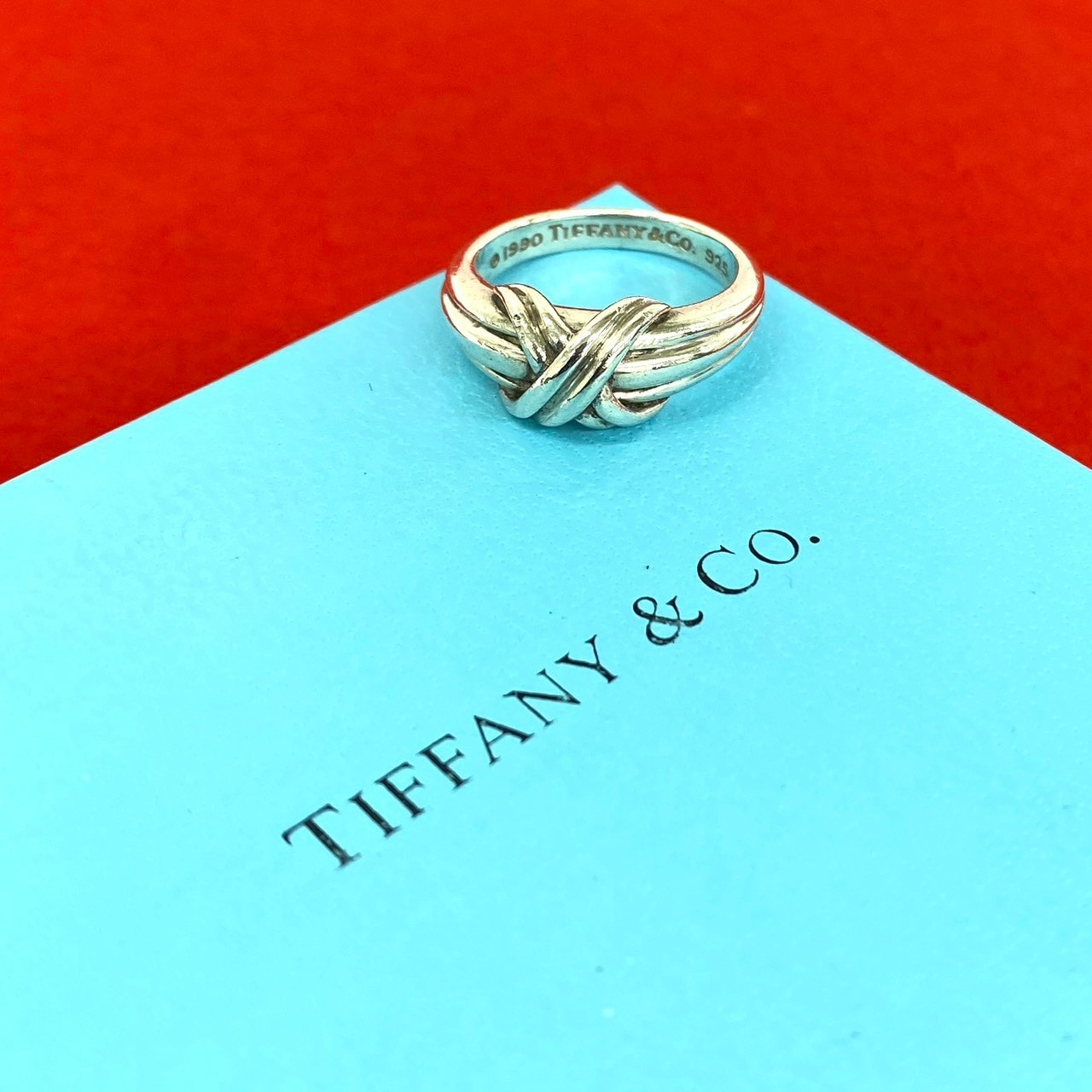 TIFFANY&Co. ティファニー シグネチャー クロス リング シルバー925 リング・指輪 16号 シルバー
33188