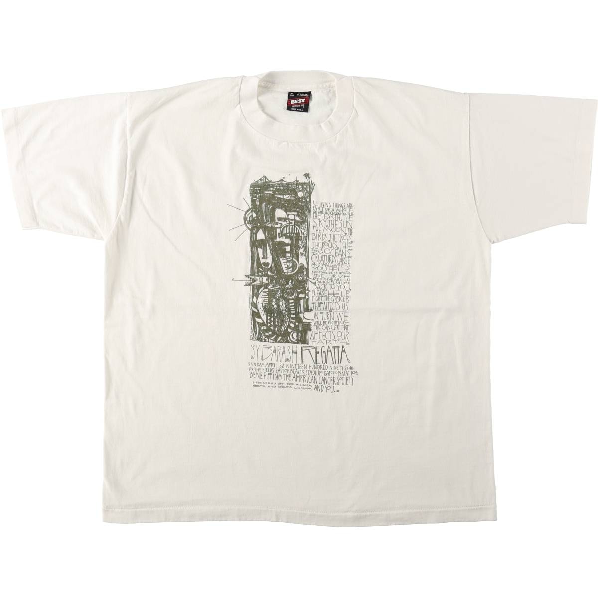 古着 90年代 フルーツオブザルーム FRUIT OF THE LOOM アートTシャツ USA製 メンズXL相当 ヴィンテージ/eaa661910