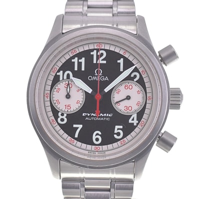 値下 オメガ OMEGA 5241.51 ダイナミック クロノグラフ 自動巻き メンズ 良品 保証書付き □#141171