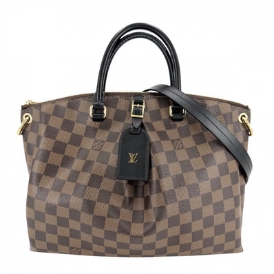 LOUIS VUITTON ルイヴィトン 2WAY ダミエ オデオントートMM ハンドバッグ ショルダーバッグ 肩掛け 斜め掛け ブラウン 茶 N45283 ゴールド金具 レディース 美品【中古品】