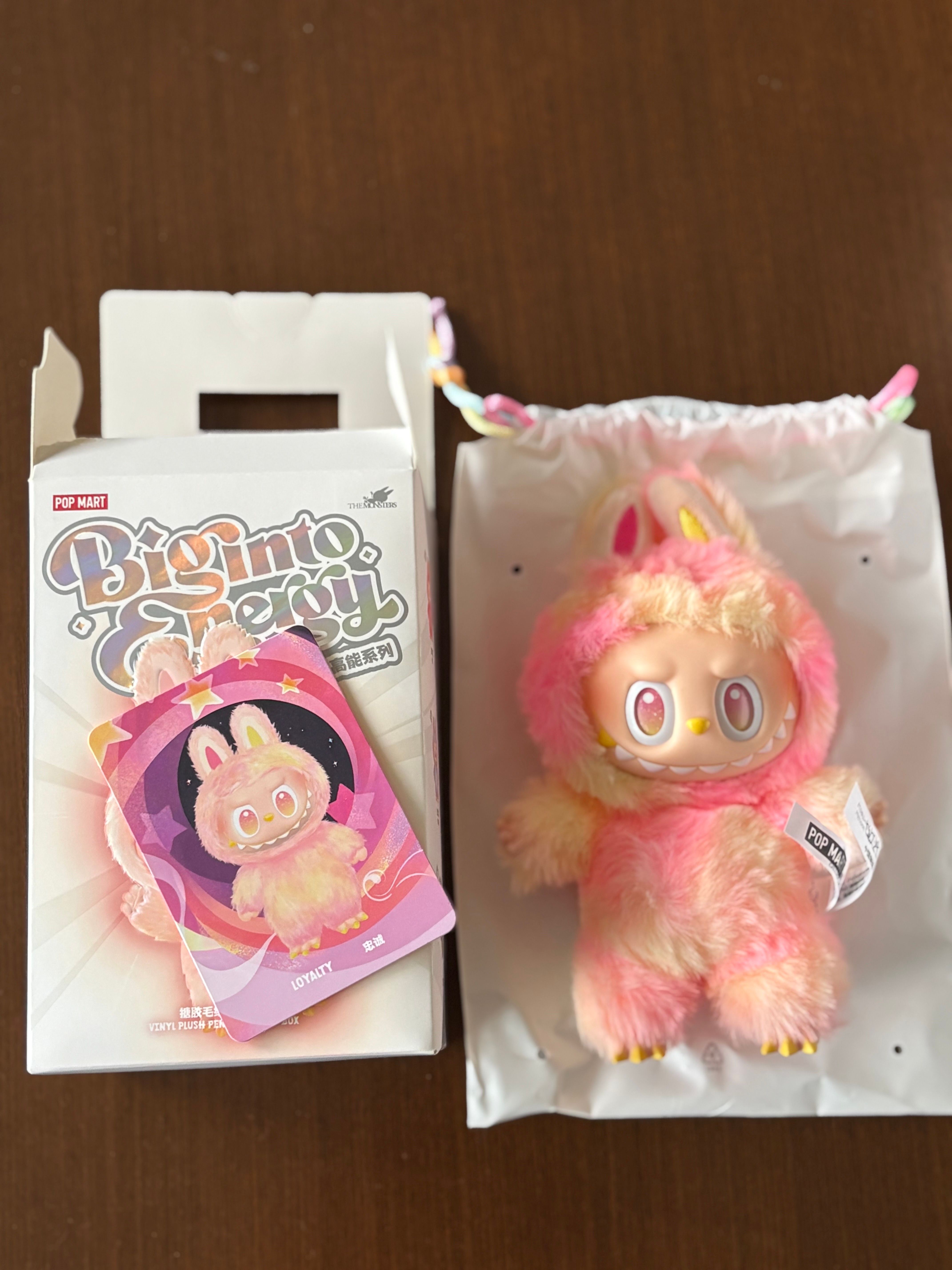 POP MART THE MONSTERS (LABUBU) Big into Energy Series Plush Pendant LOYALTY