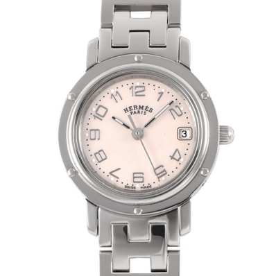 HERMES エルメス クリッパー ナクレ CL4.210 ステンレススチール【中古】