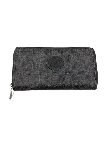 GUCCI Zip Around Wallet with Interlocking G "Black"