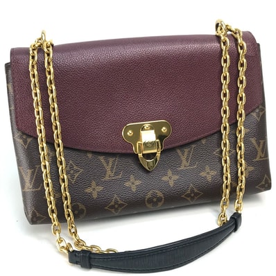 ルイヴィトン LOUIS VUITTON サン・プラシード M43715 モノグラム カバン ワンショルダー ショルダーバッグ モノグラムキャンバス ボルドー ブラウン