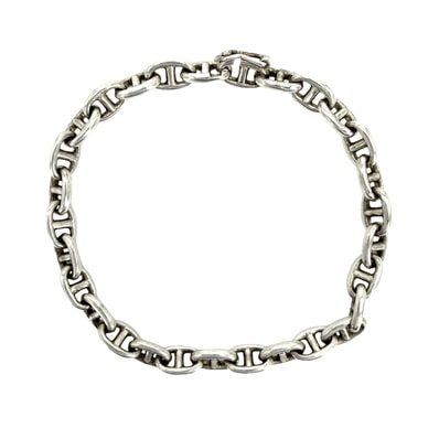 HERMES エルメス ブレスレット シェーヌダンクルTPM アクセサリー ジュエリー ヴィンテージ シルバー シルバー925 メンズ 約14.7g【中古品】