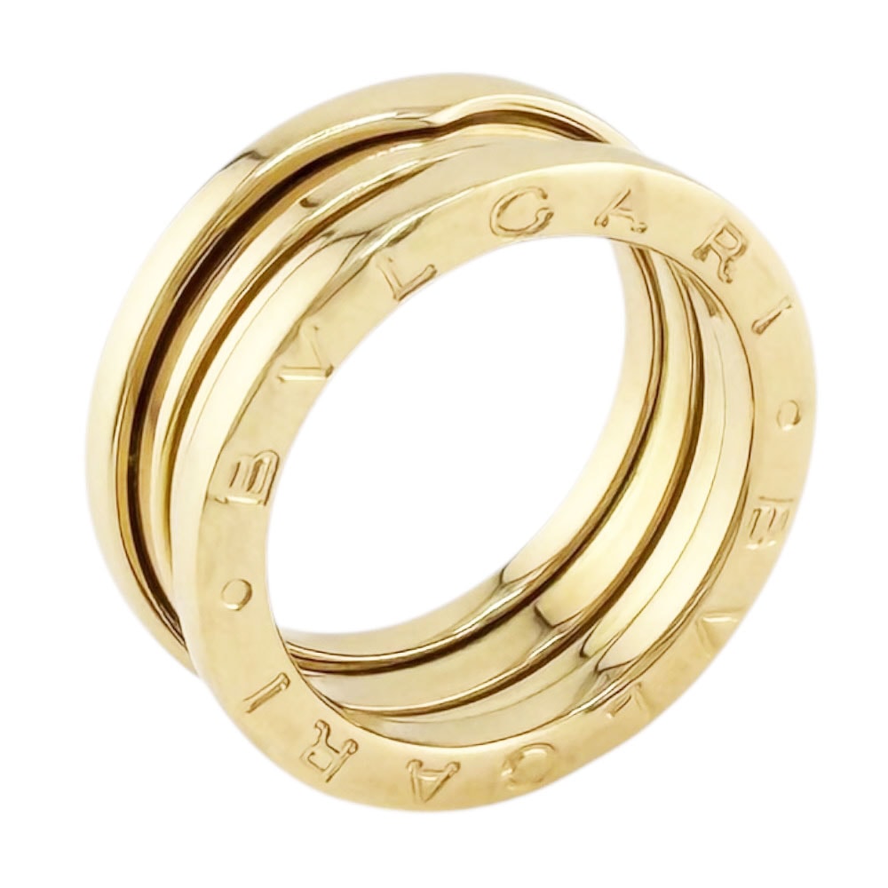 ブルガリ ビーゼロワン 3バンドリング リング 指輪 9.5号 18金 K18イエローゴールド レディース BVLGARI  中古